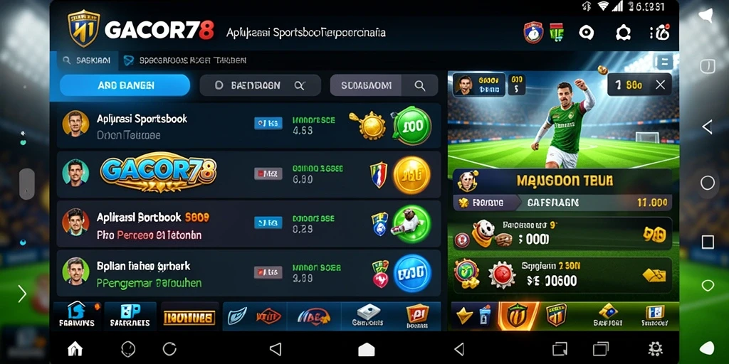 Tampilan menarik dari gameplay Sportsbook GACOR78 yang menarik perhatian.