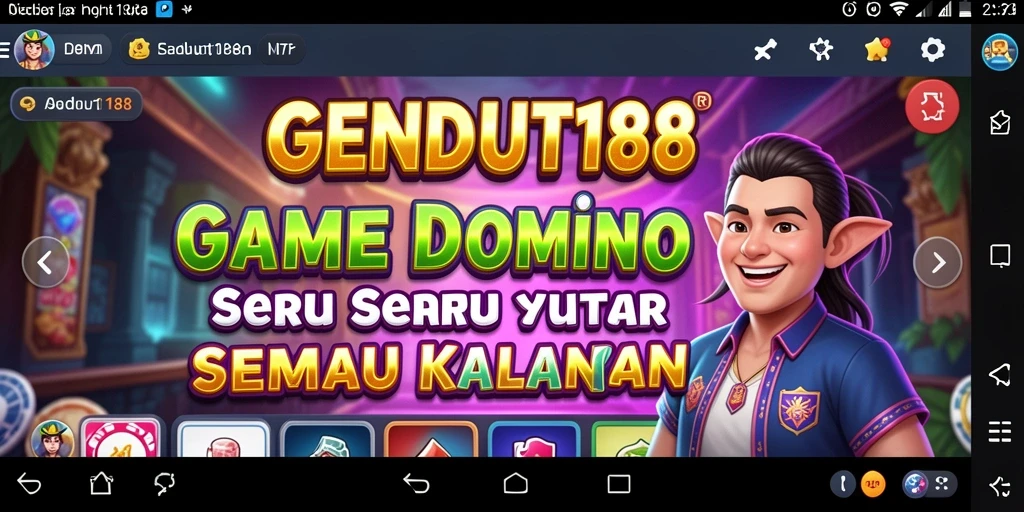 Tampilan gameplay seru GENDUT188 dengan antarmuka menarik.
