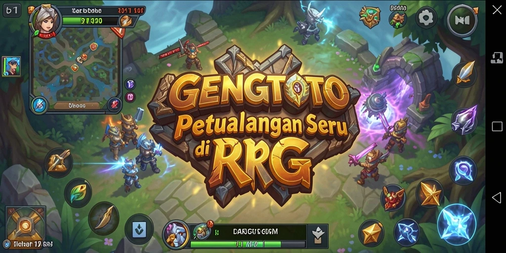 Screenshot gameplay GENGTOTO menampilkan aksi seru dalam pertempuran RPG.