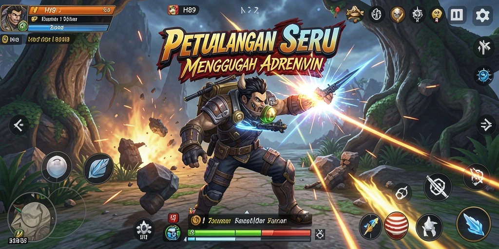 Tampilan gameplay seru dari H89 dengan aksi petualangan yang mendebarkan.