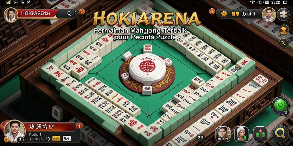 Tangkapan layar HOKIARENA menampilkan gameplay Mahjong yang seru dan interaktif.