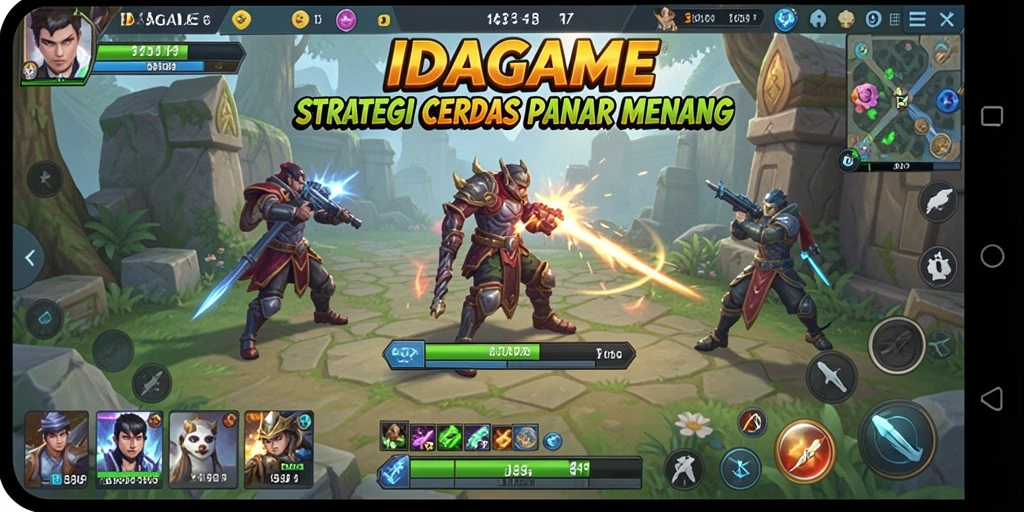 Screenshot gameplay menampilkan taktik dan strategi yang mendebarkan.