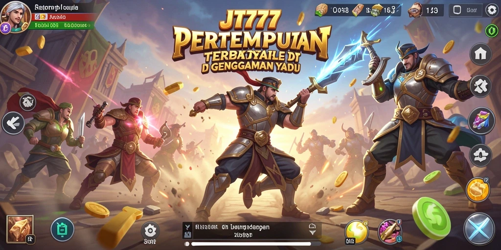 Tampilan gameplay JT777 yang mendebarkan dalam mode Battle Royale.