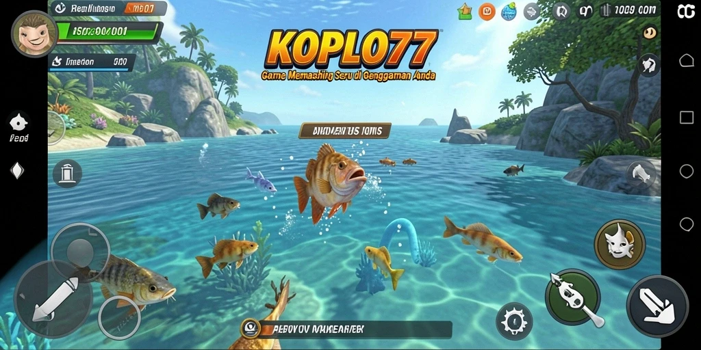 Tampilan gameplay KOPLO77 yang menampilkan pengalaman memancing nyata.