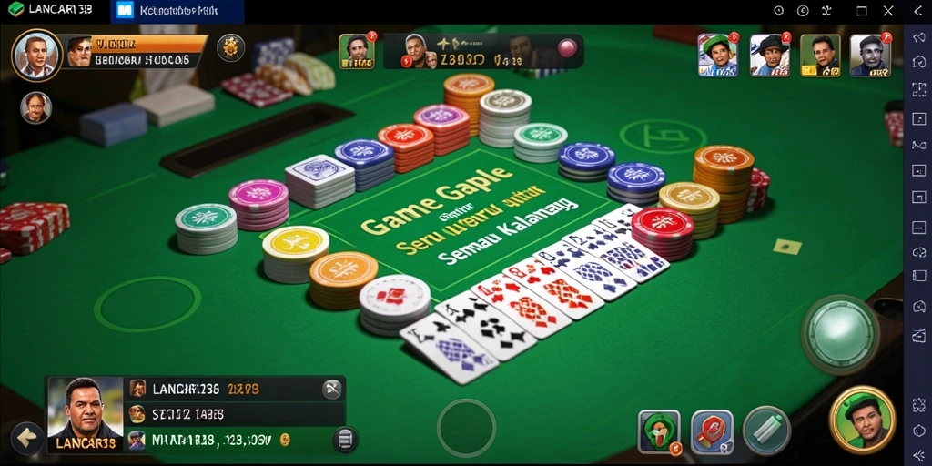 Tampilan gameplay Gaple yang seru dan interaktif.