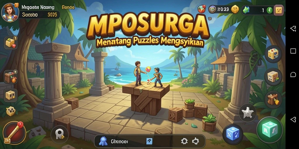 Tangkapan layar gameplay MPOSURGA menampilkan suasana permainan Puzzle yang seru.