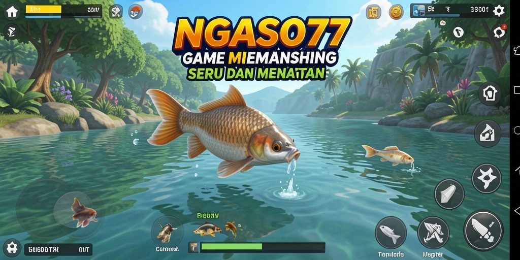 Tampilan menarik dari gameplay NGASO77 yang menunjukkan keseruan memancing.