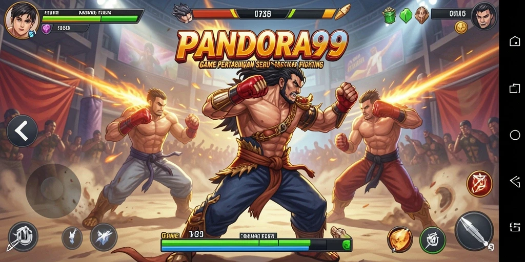 Tampilan tangkapan layar dari gameplay PANDORA99 yang mengesankan.