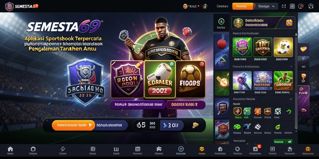Tampilan gameplay taruhan olahraga yang menarik di SEMESTA69.