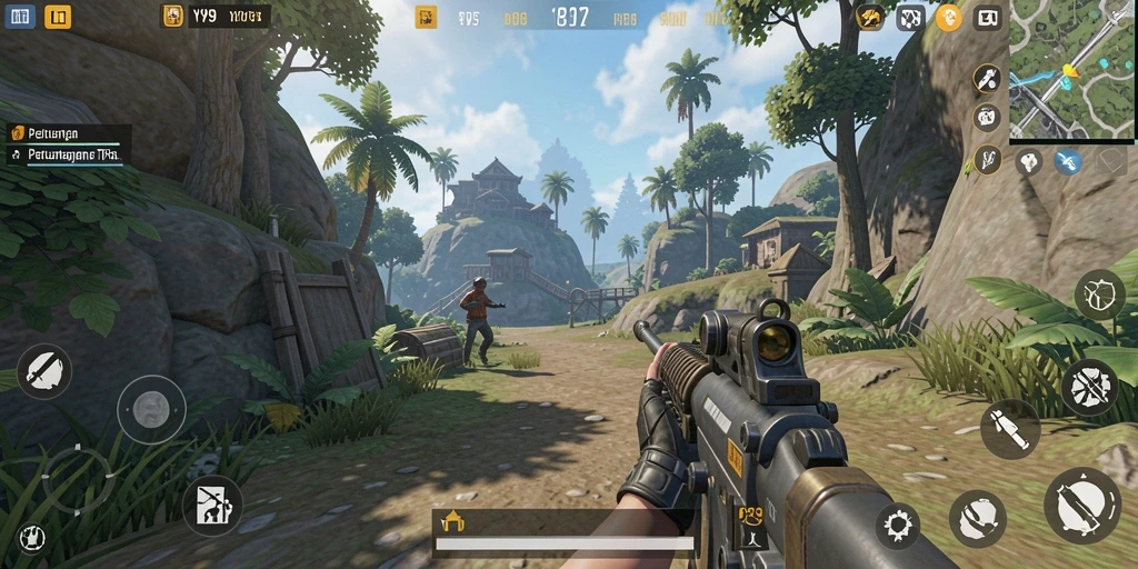 Tampilan menarik dari gameplay Y89 yang penuh aksi.